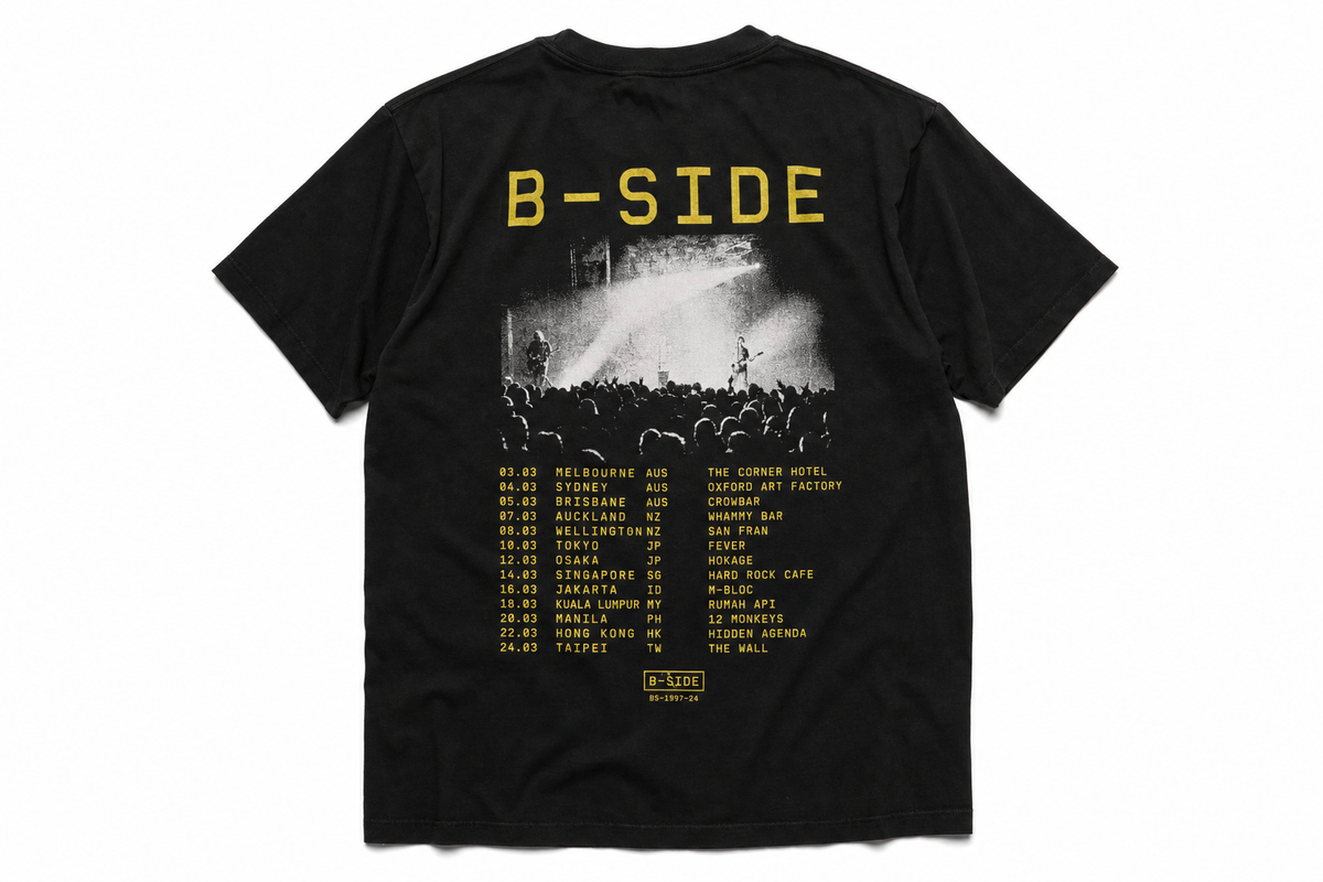 B-SIDE Tee Tour front view